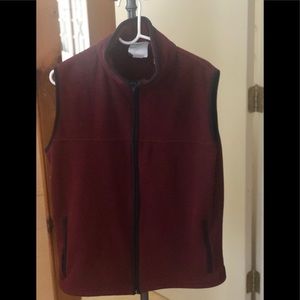 Orvis Maroon Fleece Vest